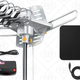 Leaf-Style Amplified HDTV Antenna, $15 with code HSSCGPCN | Vilso Outdoor Motorized Antenna, $33